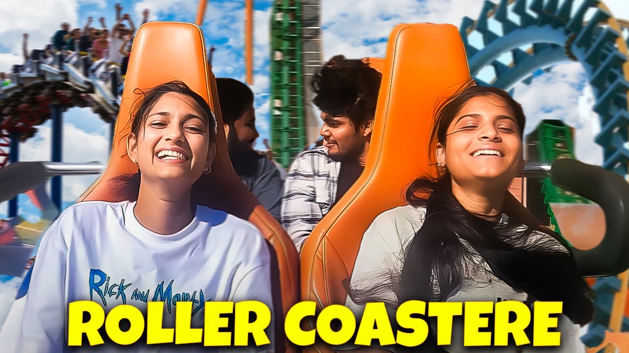 First time Roller Coaster ride with sisters 🫨 | The Roamer Amit