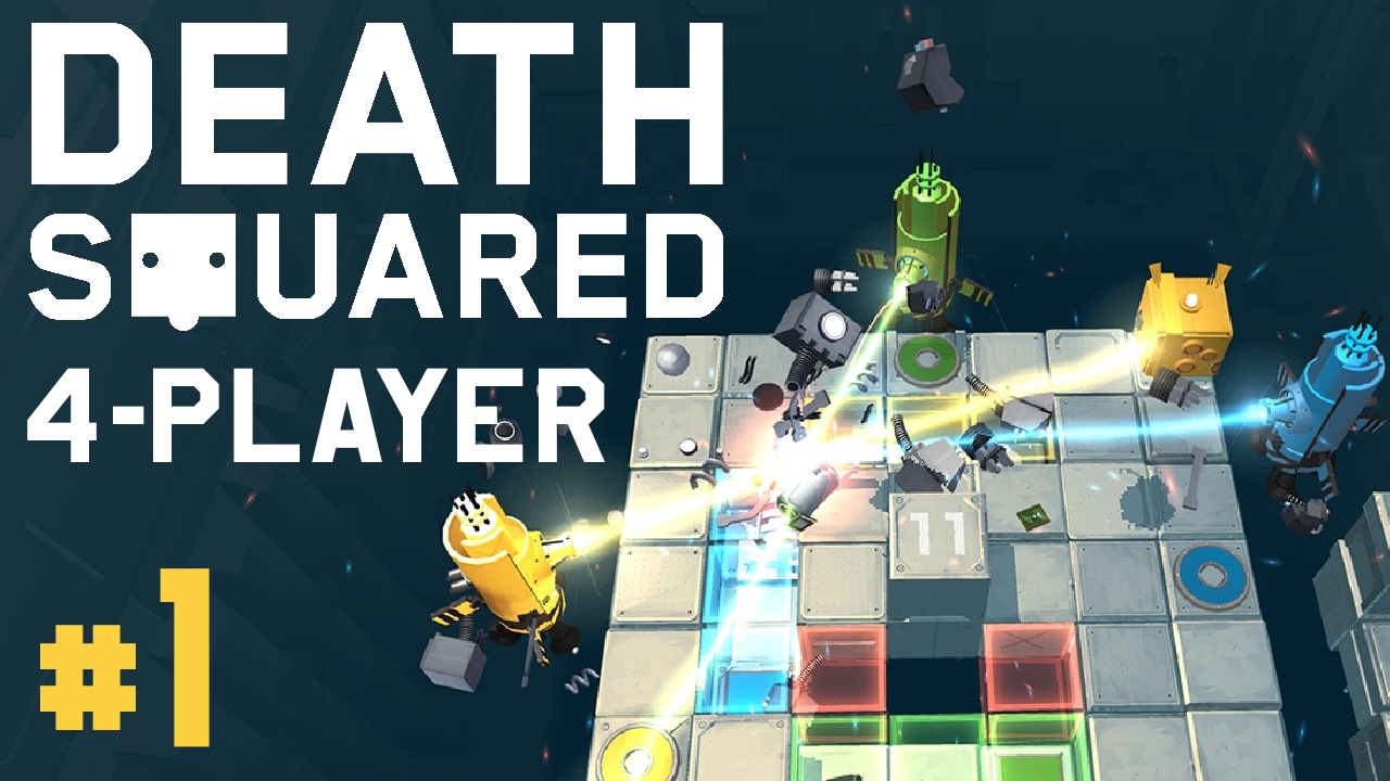 Death Squared - #1 - Co-op Puzzle Cubes! (4 Player Gameplay)