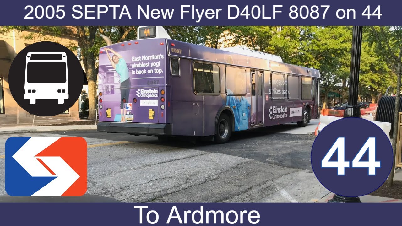 (Retired) 2005 SEPTA New Flyer D40LF #8087 on 44