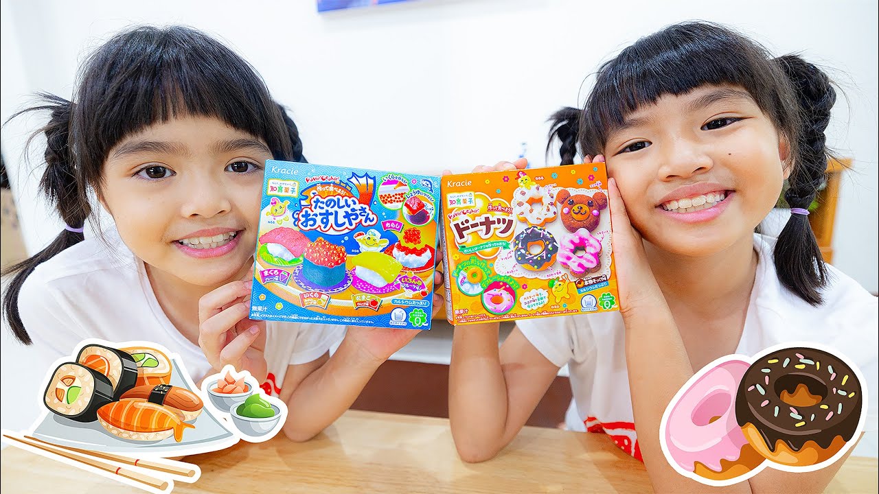 หนูยิ้มหนูแย้ม ทำขนมญี่ปุ่นโดนัทกับซูชิ