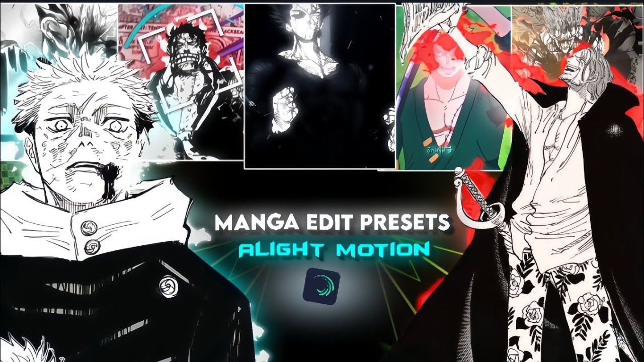 Manga edit presets alight motion xml file with materials | Saini13edits