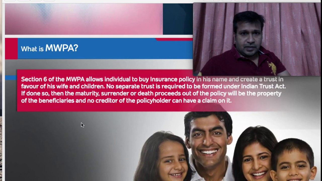 Why is Married Women's Property Act required while taking life insurance policy?