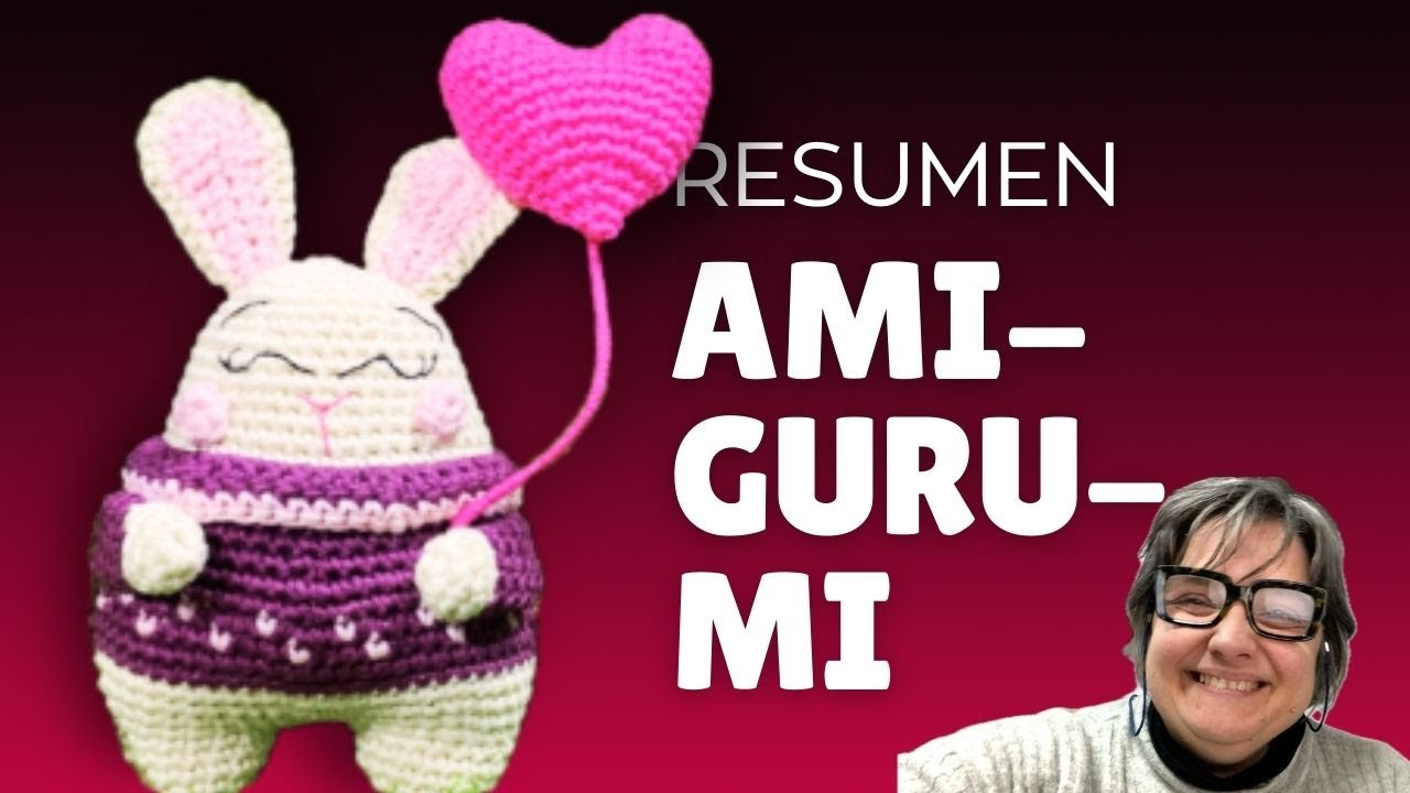 Conejito amigurumi para san valentín