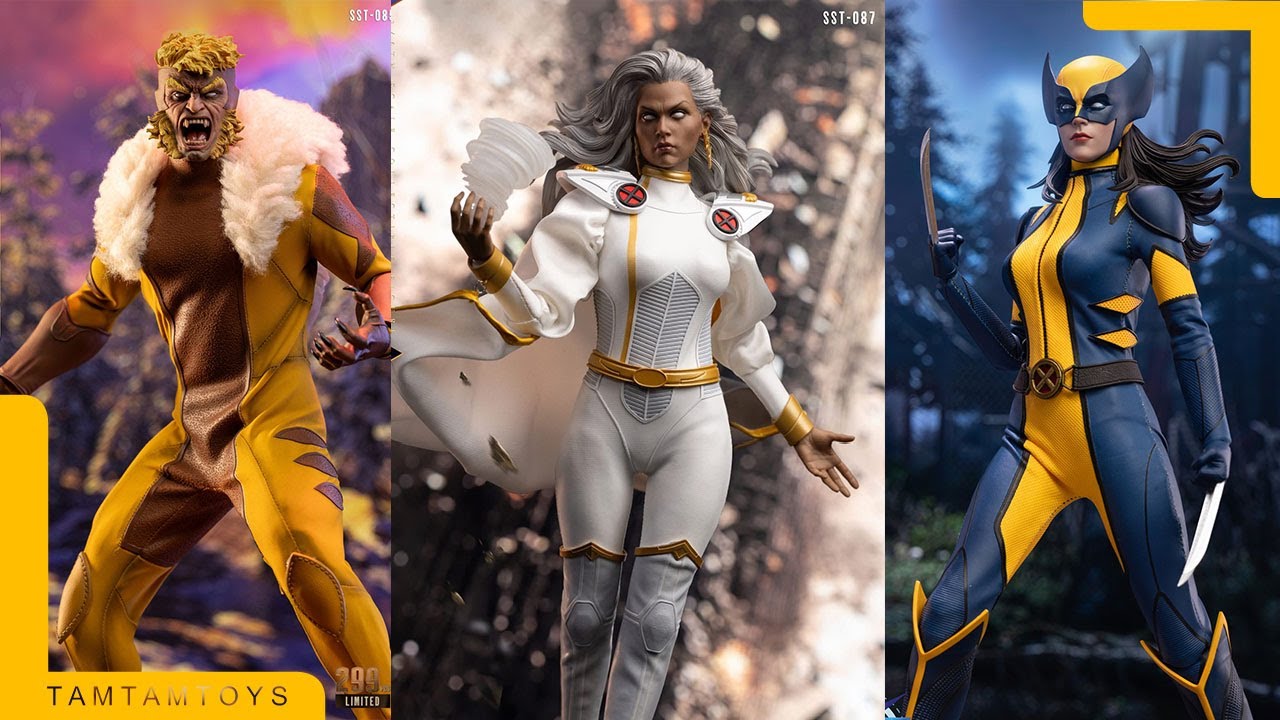 PREVIEW SOOSOOTOYS 1/6 Sabertooth SST085, X23 SST086, Storm SST087 Action figure