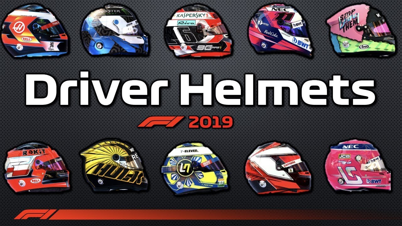 F1 2019 ALL Driver Helmet Designs Revealed