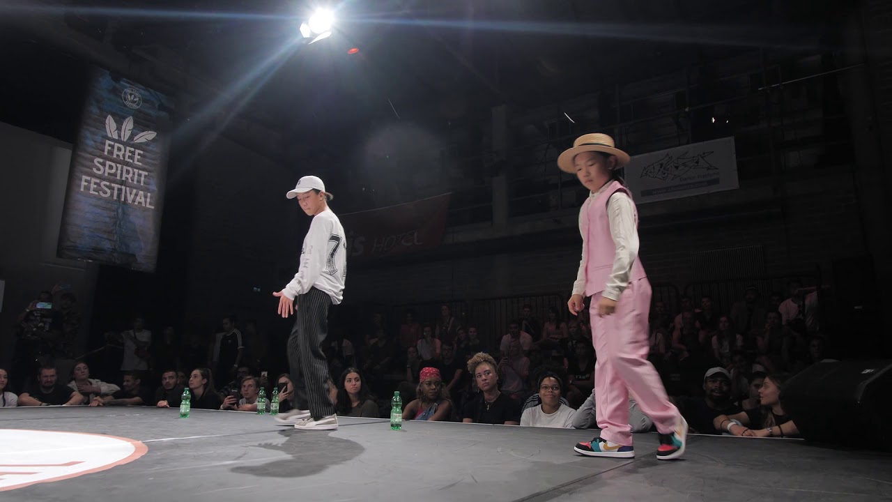 Free Spirit Festival 2019 Championship//Joshua & D´Junelle vs Alice & Lil Mushroom //Popping - 1/2