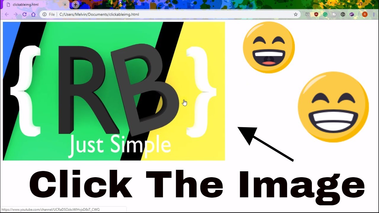 How to make a CLICKABLE IMAGE in HTML
