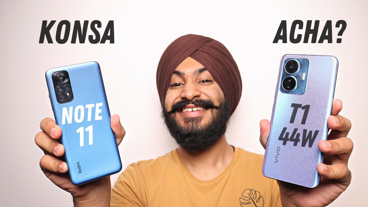 Vivo T1 44W vs Redmi Note 11 *FULL COMPARISON* Camera, Display & More