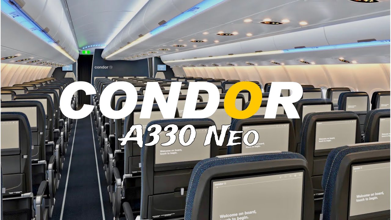 CONDOR AIRBUS A330 Neo -The Quietest Cabin in the World - Flight Toronto to Frankfurt