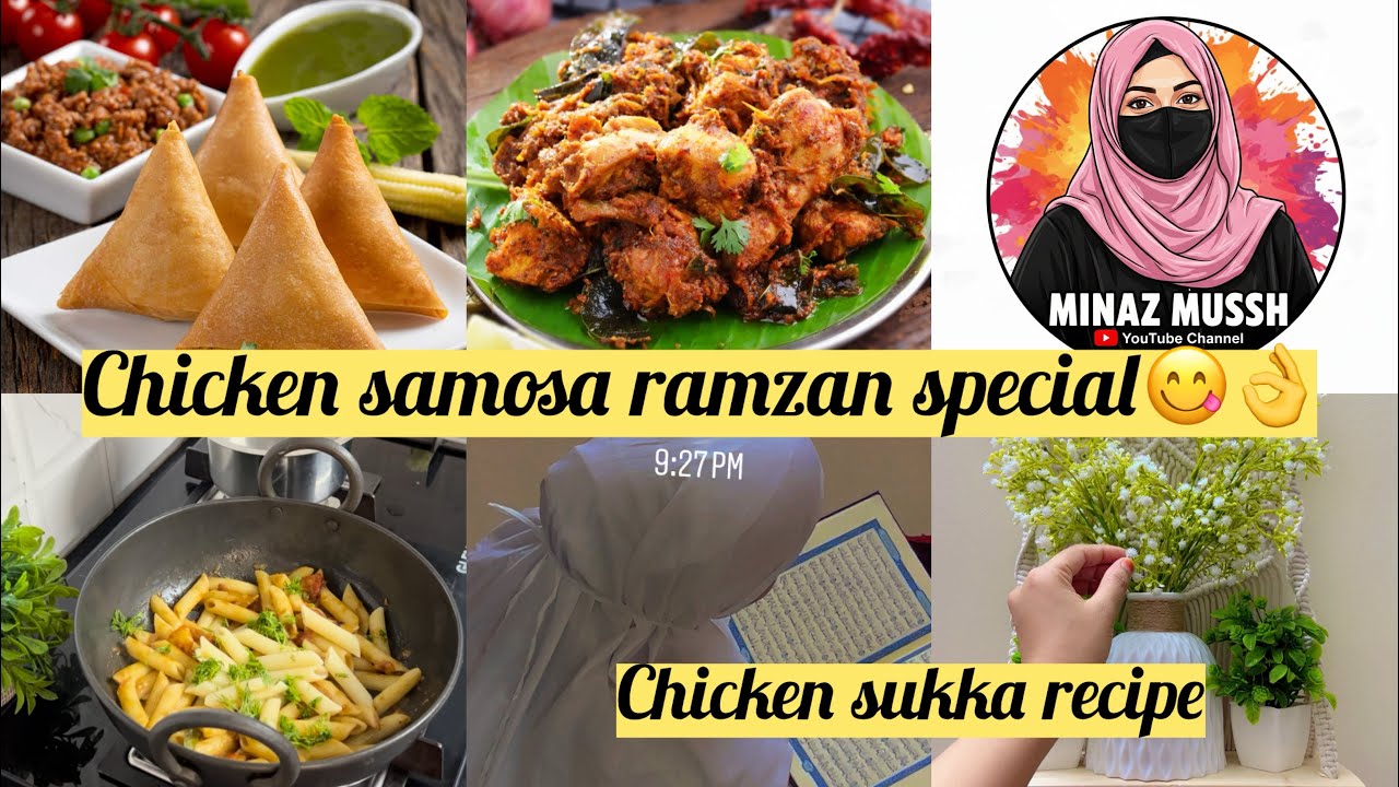 Chicken samosa ramzan special👌 ||chicken sukka pattur nalle awdu nombu tarakog😋 ||minazmussh vlog