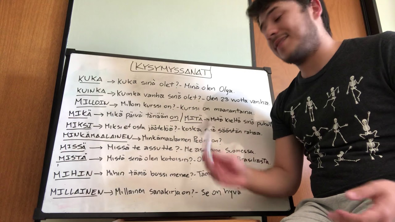APRENDER FINÉS 🇫🇮 PALABRAS INTERROGATIVAS