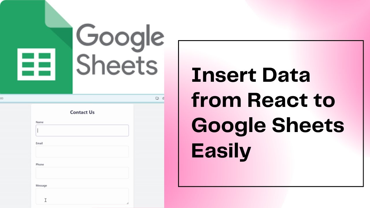 How to Submit React Form Data to Google Sheets | Save Using doPost Method | AppScript | JavaScript