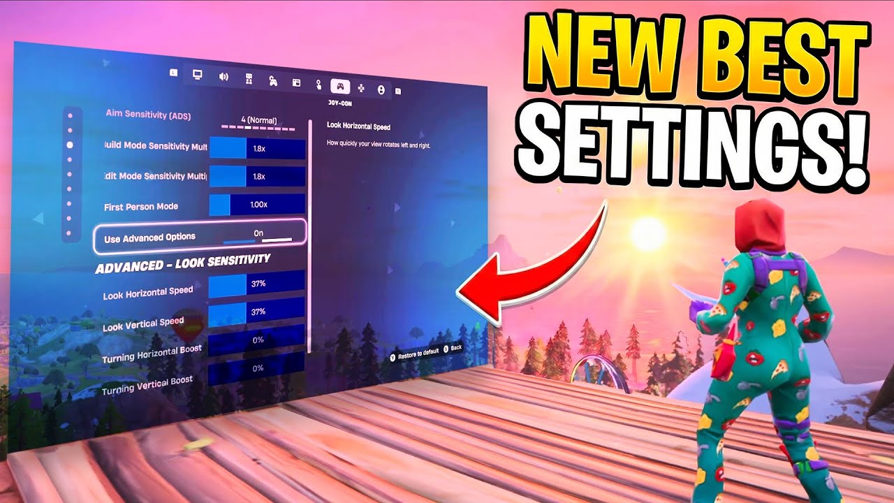 New BEST Nintendo Switch SETTINGS for Fortnite (Chapter 7 Season 1)