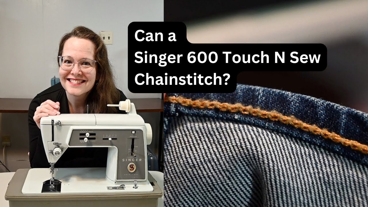 Может ли винтажная швейная машина Singer 600 Touch N Sew выполнять цепной стежок?