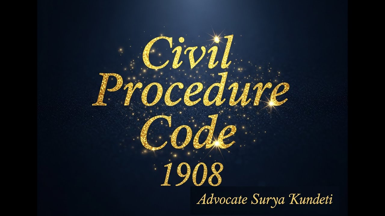 Civil Procedure Code 1908 Introduction