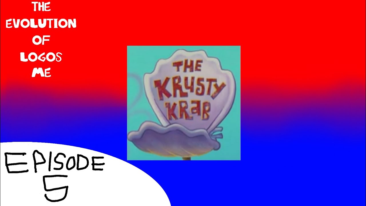 The Logo Evolution of The Krusty Krab.
