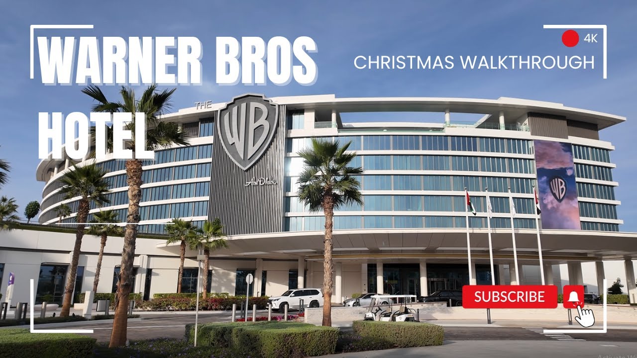 Christmas Walking Tour at the Warner Bros. Hotel, Yas Island, Abu Dhabi | 4K UHD