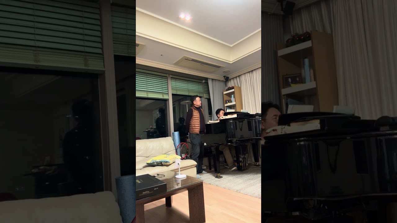 내마음의 강물, 이수인곡, ten. Jadong Koo, pf. Jacheol Koo, at Lunar new year family gathering