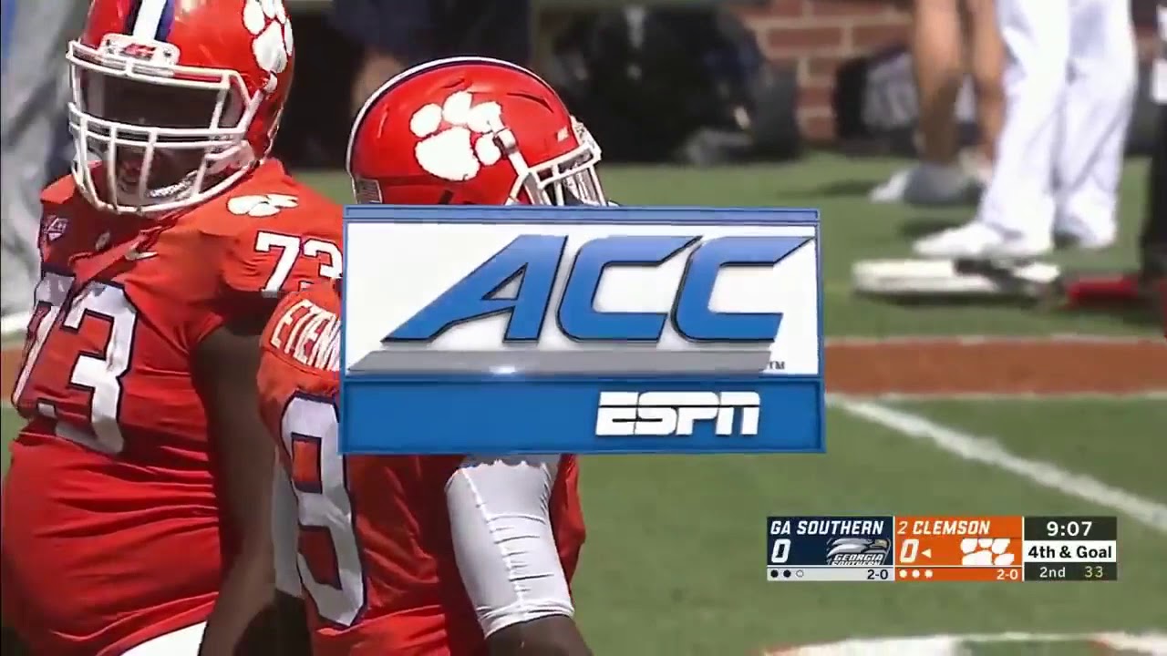 Travis Etienne (RB #9 Clemson) vs Georgia Southern 2018