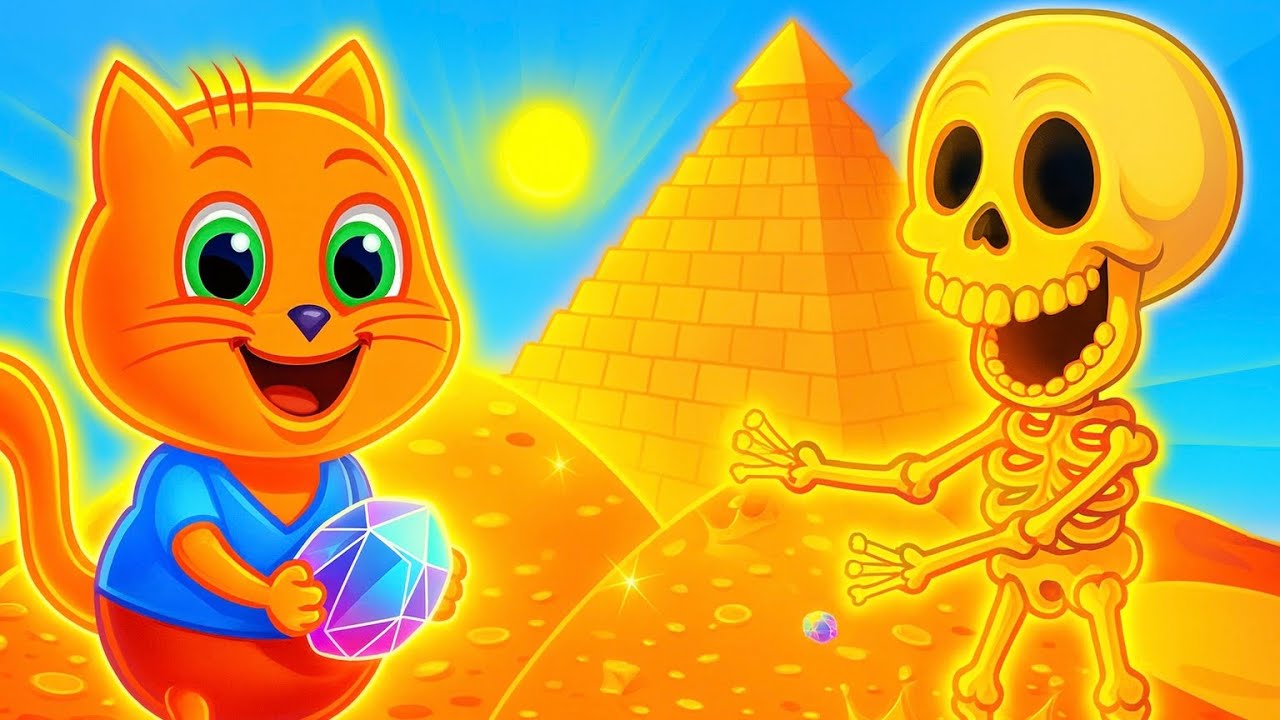 🔴 Família de Gatos - In Search of Egyptian Treasures 💎 Desenho Infantil em Português Brasil