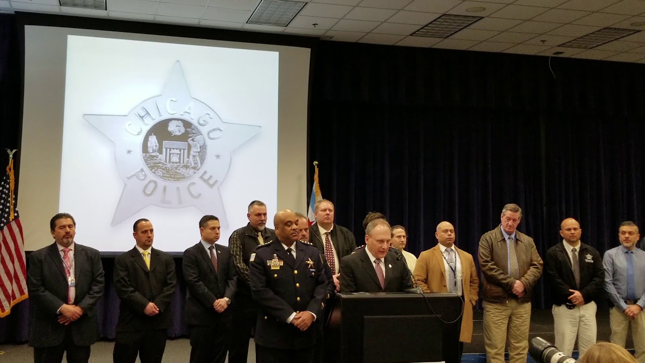Chicago Police press briefing regarding the arrest of Jussie Smollett.