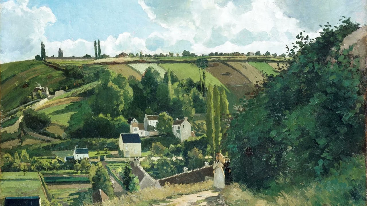 Jalais Hill, Pontoise (1867) by Camille Pissarro| Art for TV | TV Screensaver No Music | Landscape