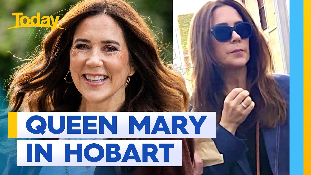 Queen Mary spotted on private holiday in Hobart | Today Show Australia