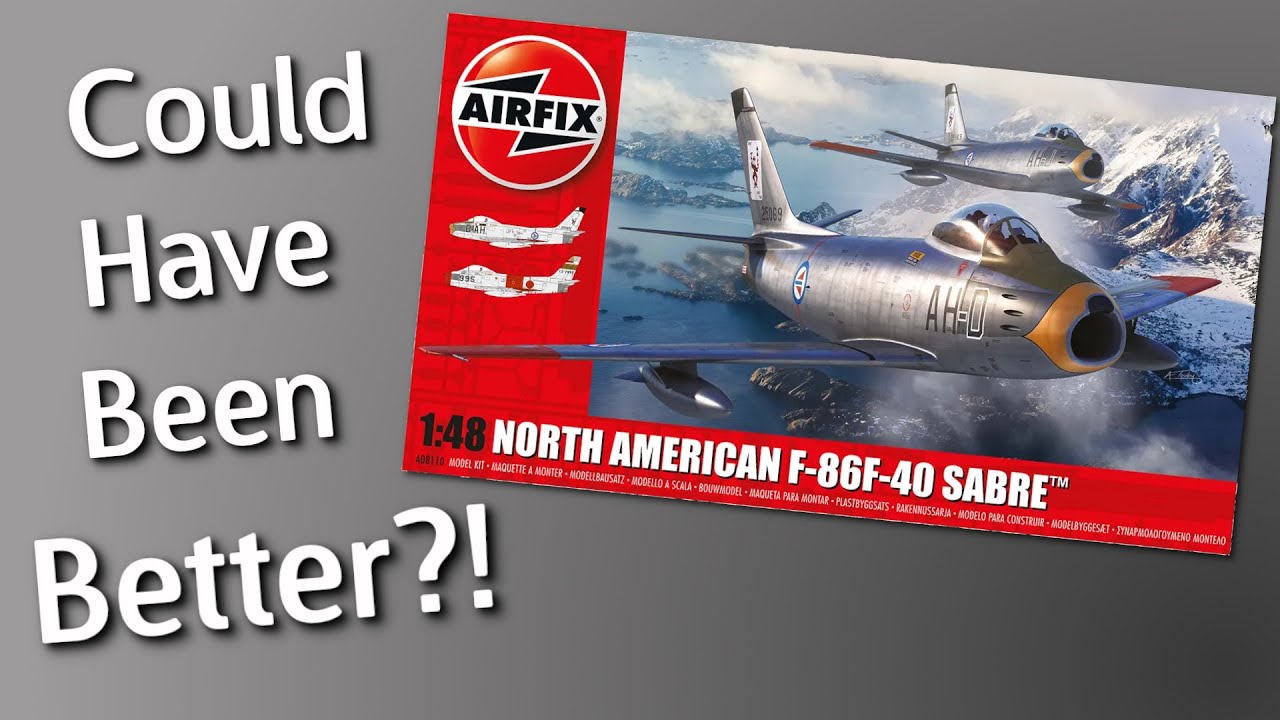 A Good Kit, But The Paint Schemes Could Be Better? Airfix F-86F Sabre Model Kit - Unboxing Review