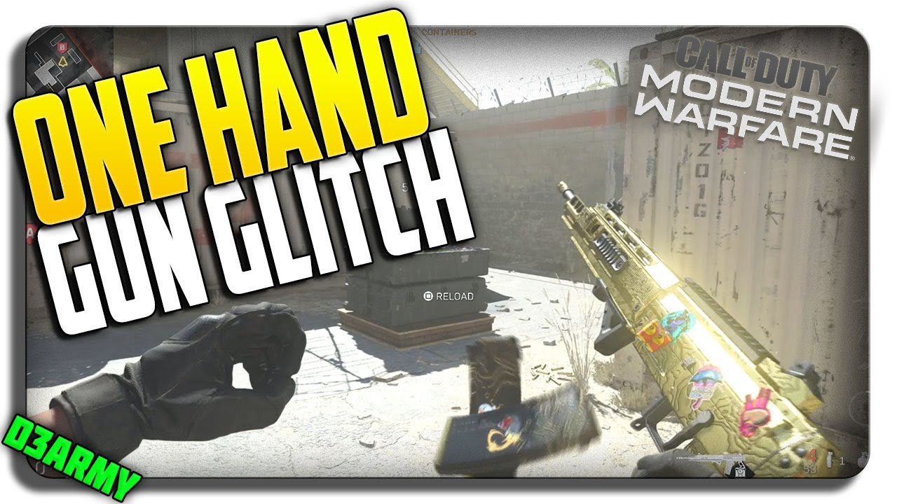 How to do the ONE HAND on Gun Glitch! (Modern Warfare Glitches)