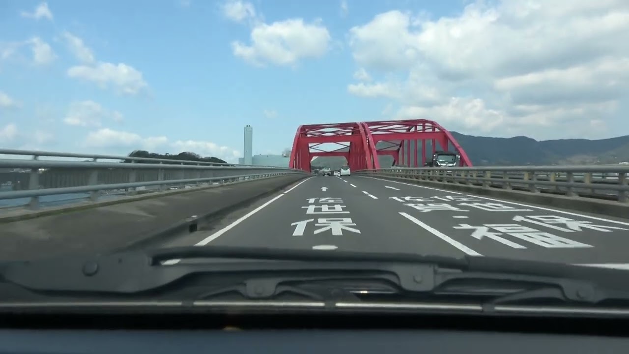 佐世保へGO!! 新西海橋→大塔バイパス→日宇→福石→佐世保市役所付近