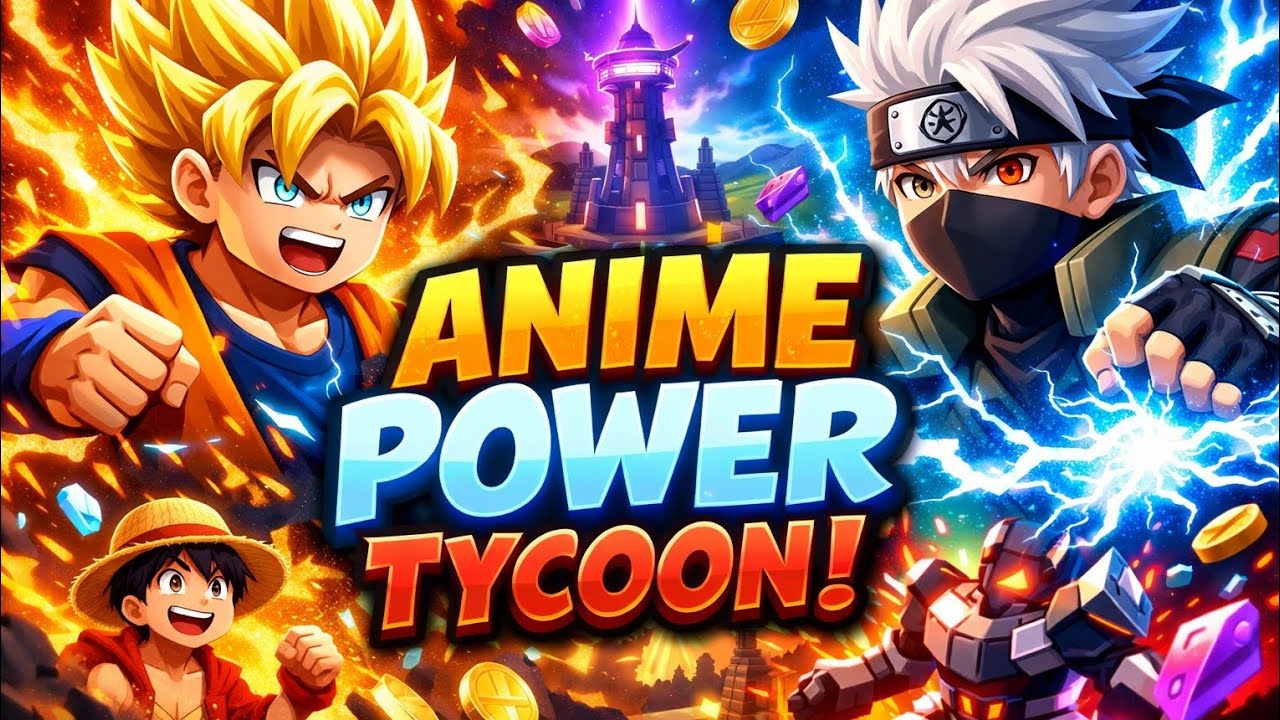 Anime power tycoon ! Roblox game play 