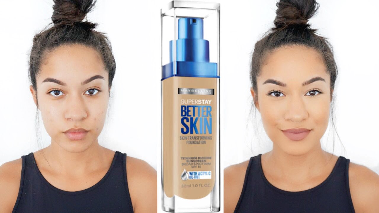 Better Skin?! Maybelline Superstay Better Skin Foundation| FULL Review + DEMO