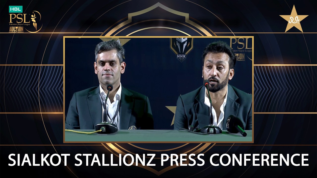 Sialkot Stallionz Press Conference | HBL PSL Player Auction 2026 | MX13