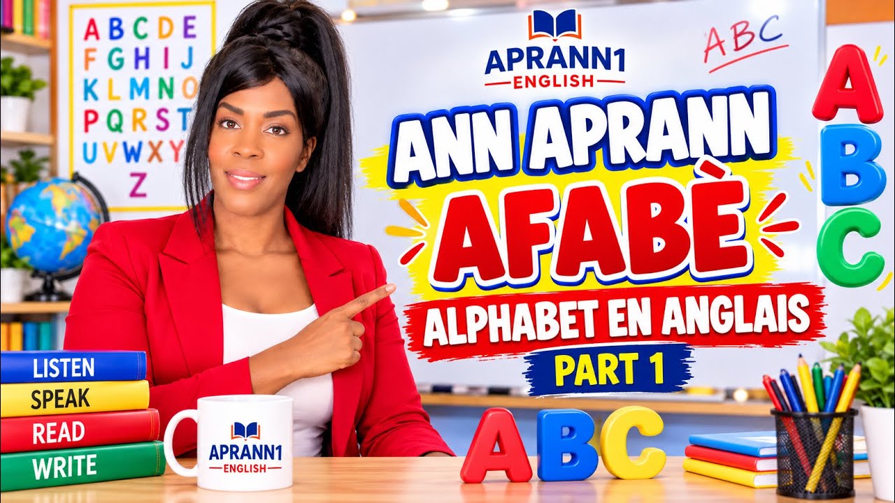 ANN APRANN AFABÈ ( ALPHABET )EN ANGLAIS AVEC Myrdeline Raymond