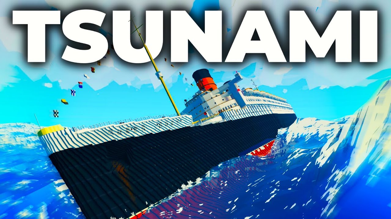 QUEEN MARY VS TSUNAMI! | Stormworks Build and Rescue