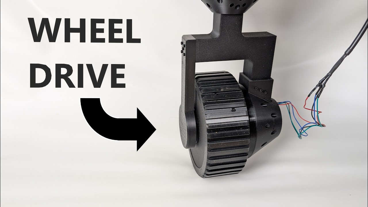 3D printed wheel drive with a planetary gearbox