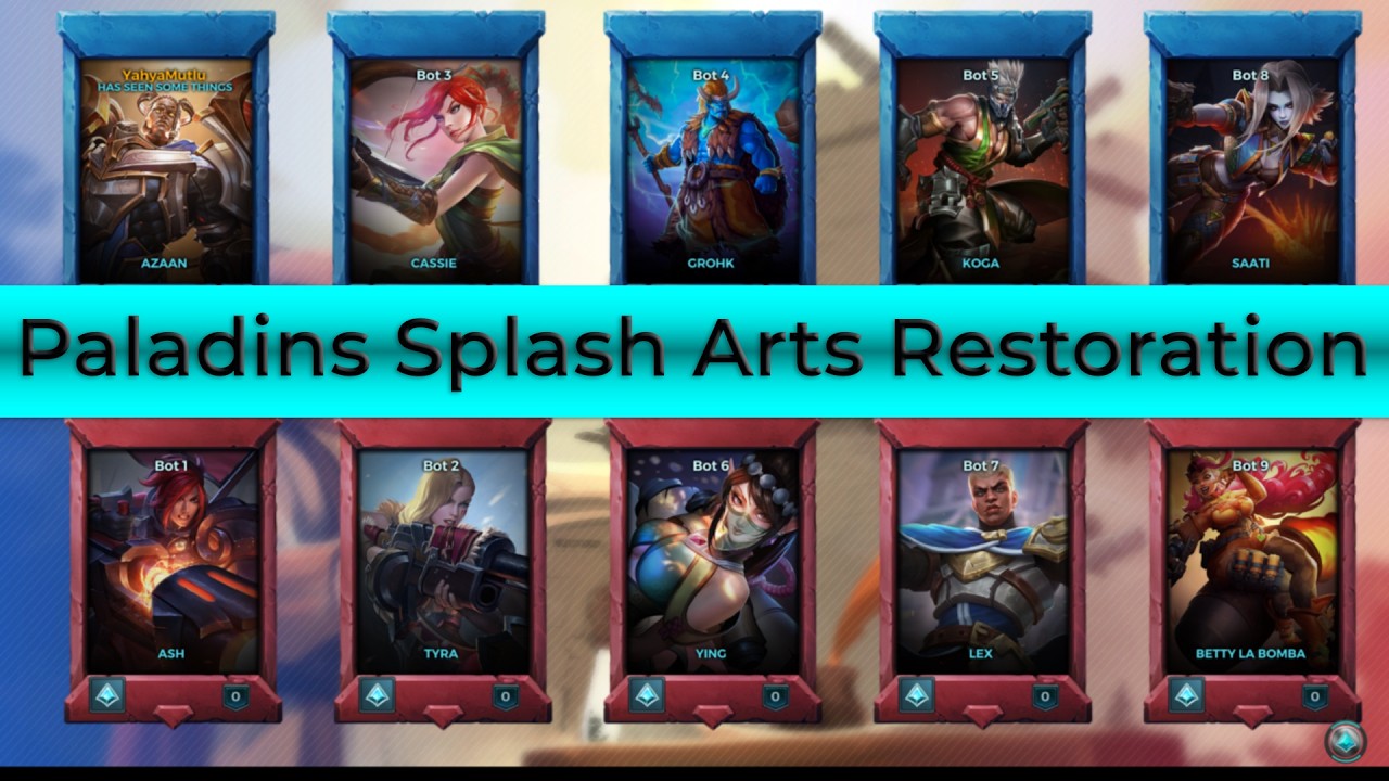 Paladins Splash Arts Restoration Mod Out Now!