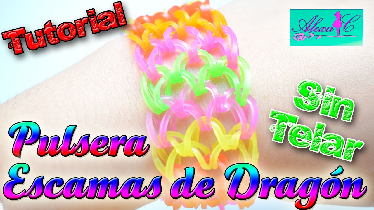 ♥ Tutorial: Pulsera escamas de dragón (sin telar)   NIVEL AVANZADO  ♥