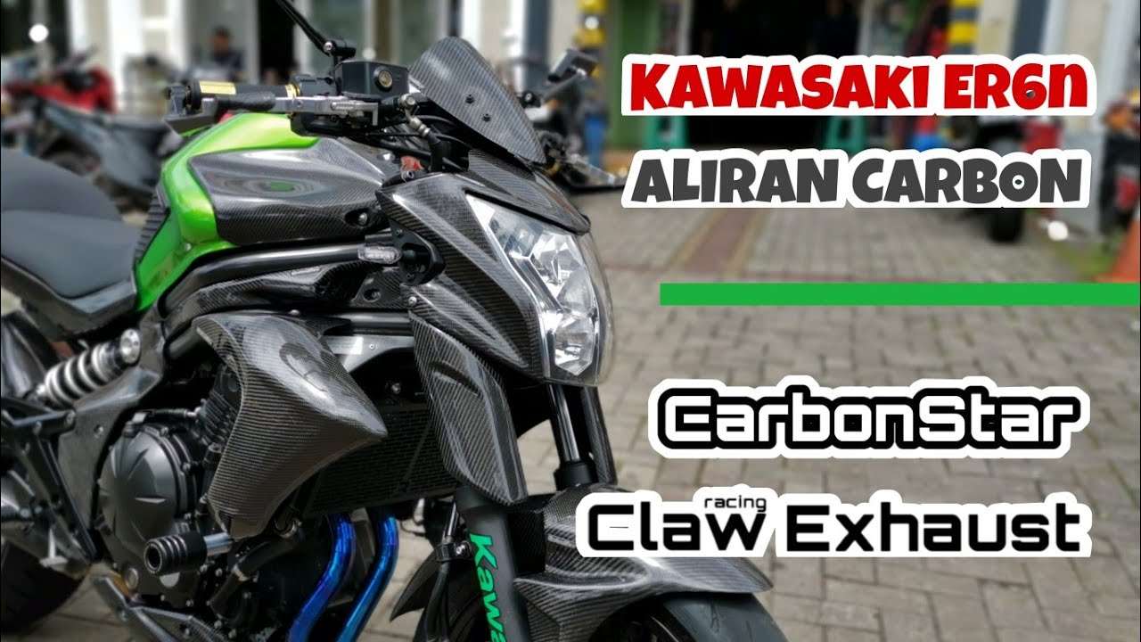 Kawasaki ER6n Aliran Carbon dari CarbonStar + Claw Racing (20201220)