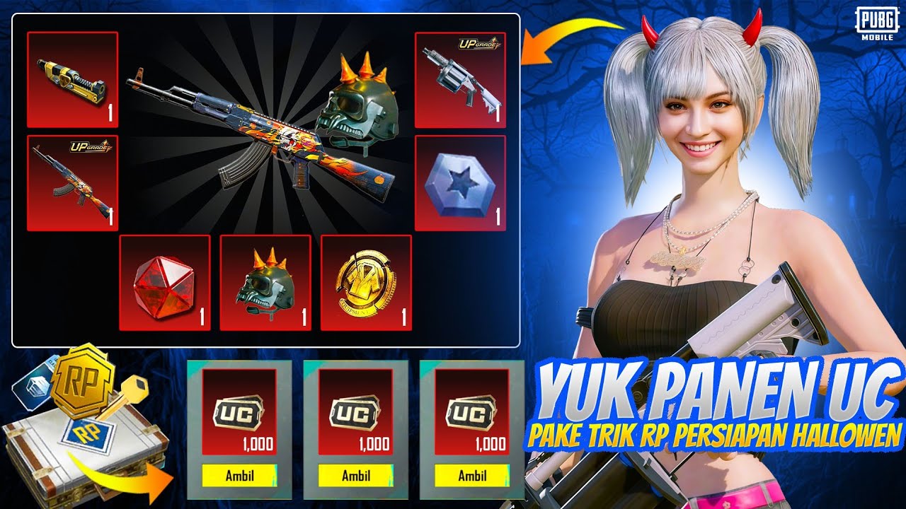 PERSIAPAN X-SUIT,AKM,HELM INFERNO KITA PANEN UC DULU PAKE TRIK RP SEKALIAN KLAIM AMAZING REBATE NIH🤑