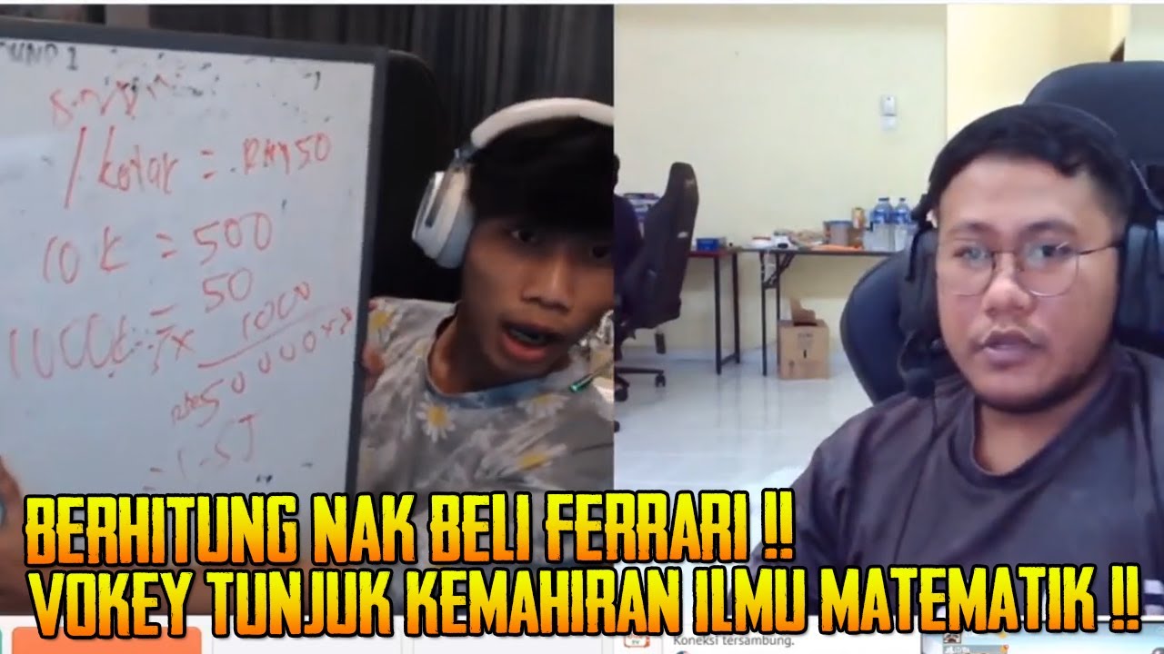 Mosgoku Terjumpa Vokey Kat Ome !! Vokey Nak Beli Ferrari Auto Tunjuk Skill Kemahiran Matematik
