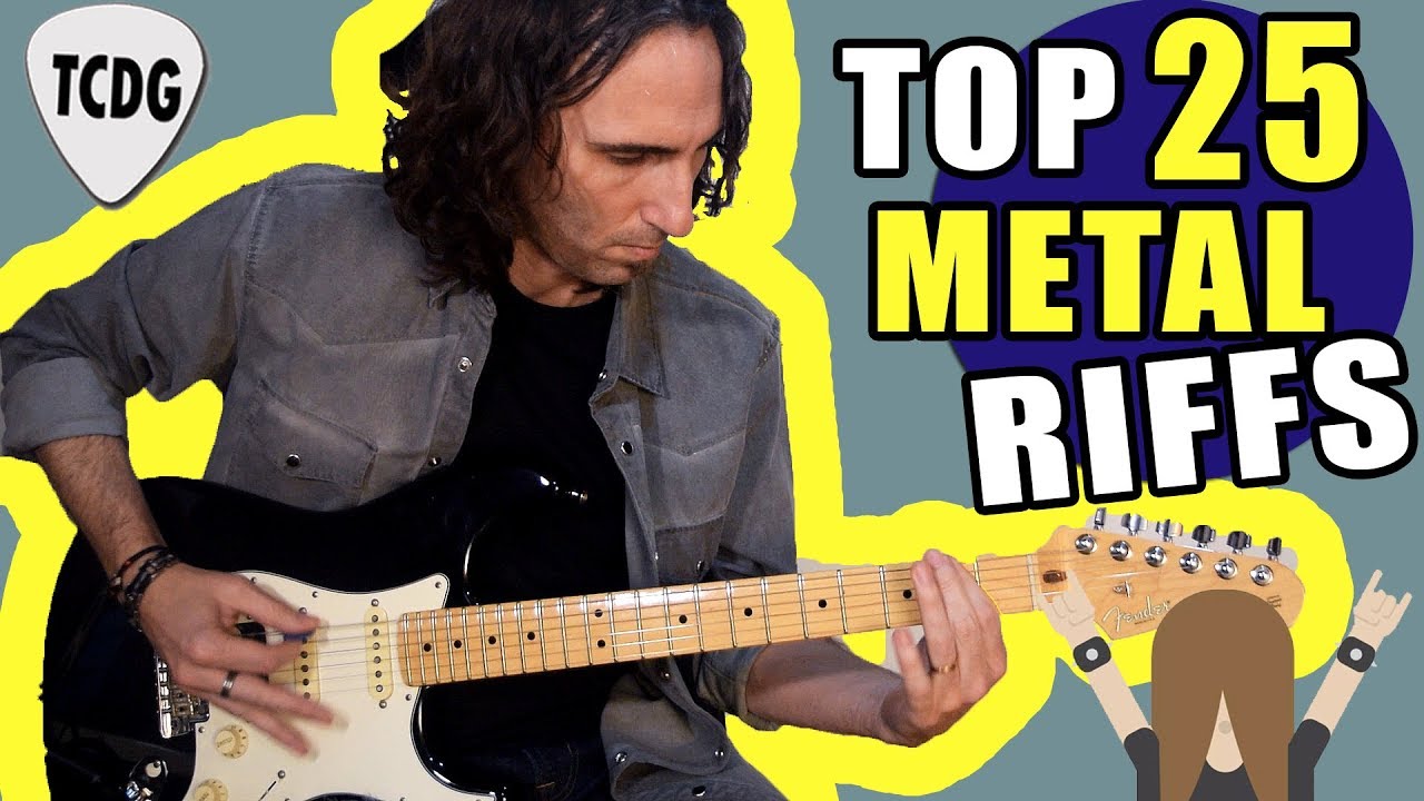 Los 25 Mejores Riffs de METAL De La Historia (Que debes saber tocar en guitarra eléctrica)