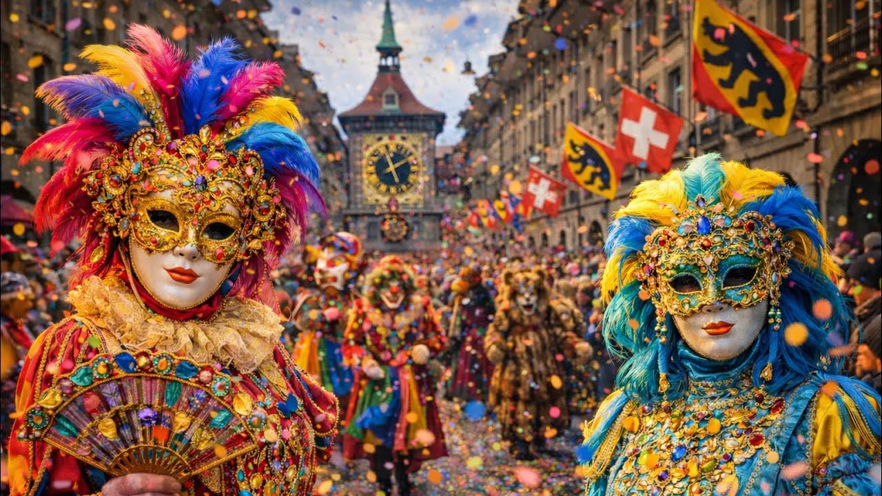 One of the Most Colorful Festivals in Switzerland 🇨🇭 Fastnacht Bern