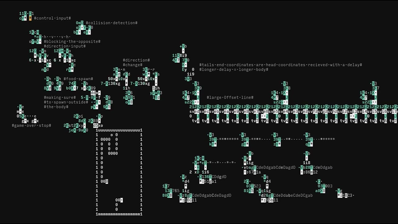 Snake game in Orca