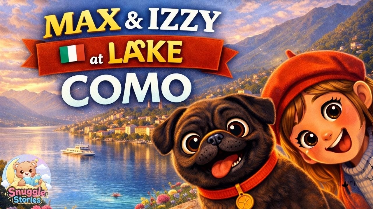 Izzy and Max at Lake Como