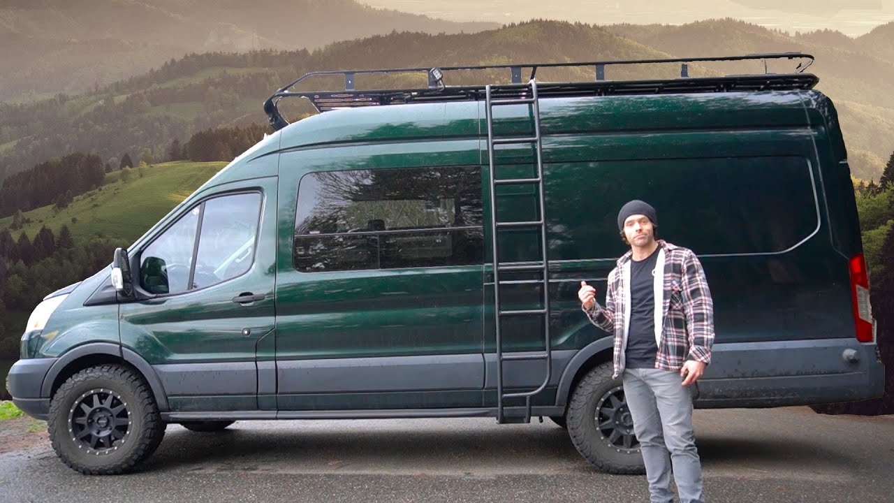 Extensive VAN TOUR of Rock Climber's Unique DIY Ford Transit Camper Conversion 🚐