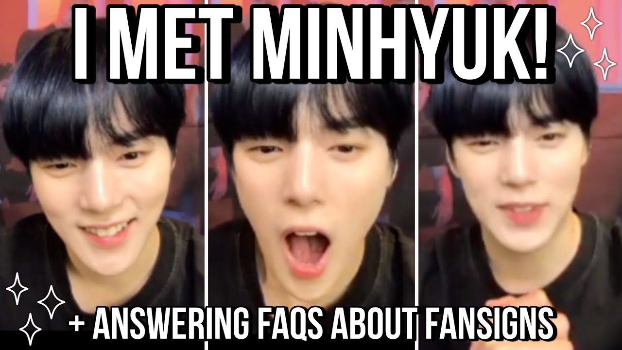 ✧I MET MINHYUK + Answering YOUR Online Fansign Questions!✧
