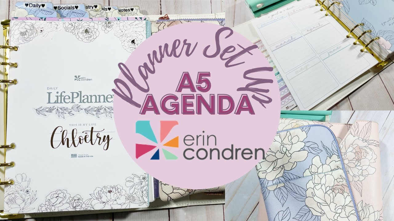 2022 Erin Condren Planner Set-Up | A5 Agenda