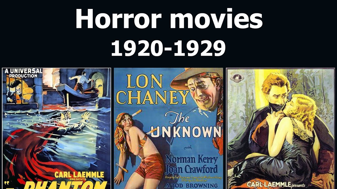 Horror movies from the 1920s