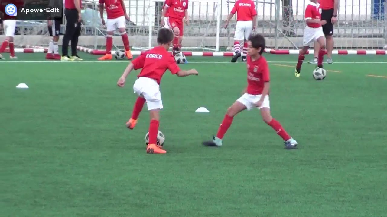 Meus primeiros treinos no Benfica - Enrico Baptista